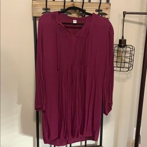 Maroon old navy dress